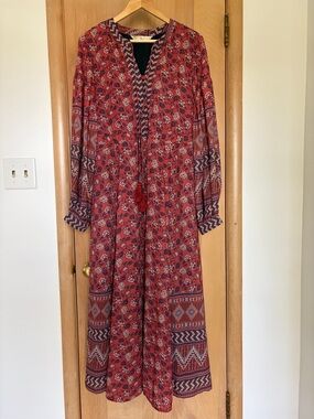 Wayward Fancies Boho Floral Maxi Dress